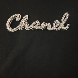 Gorgeous Sparkling Silver Script Patch